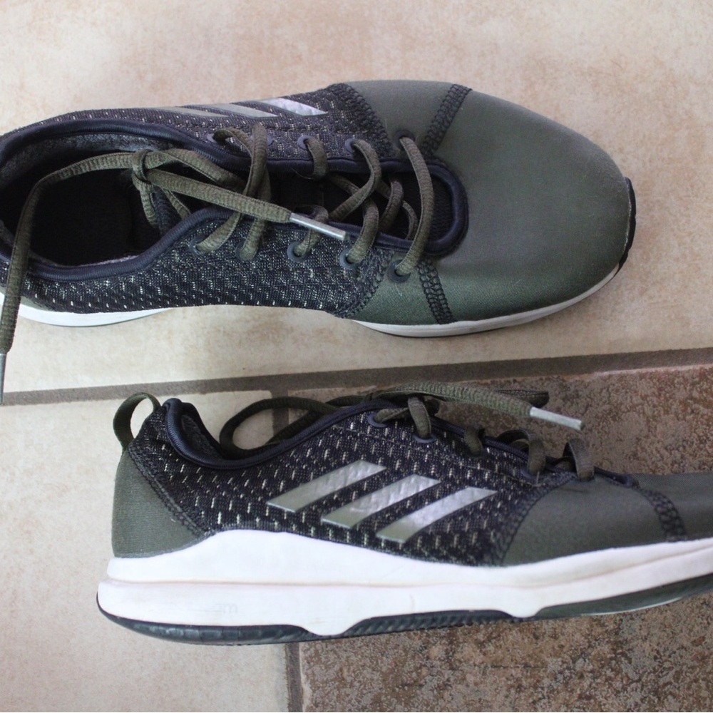 Adidas Women’s Olive and Black Sneakers